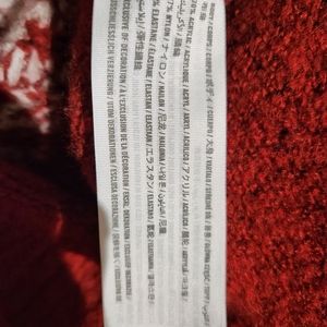 Womans Abercrombie and Fitch Red and White holiday sweater
